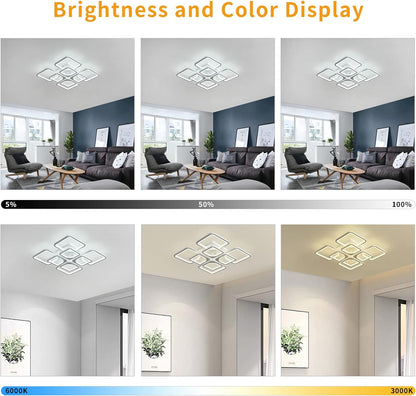 Modern LED Ceiling Light Dimmable with Remote Control V178-21281