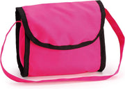 Foldable Dolls Pram with Height-Adjustable Handle and Shoulder Bag, Stable, Pink V178-21721