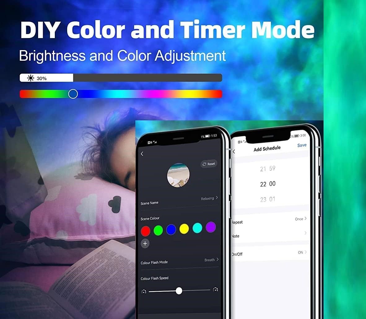 Star Projector Galaxy Light Bedroom connected with Alexa and Google Home V178-22741