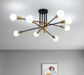 Modern Black Gold Ceiling Light 8 Lights V178-23441