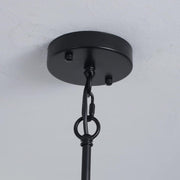 Farmhouse Pendant Light Rustic Lantern Chandelier Black V178-23511