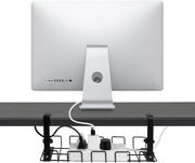 2 pack Under Desk Cable Management Tray, Black