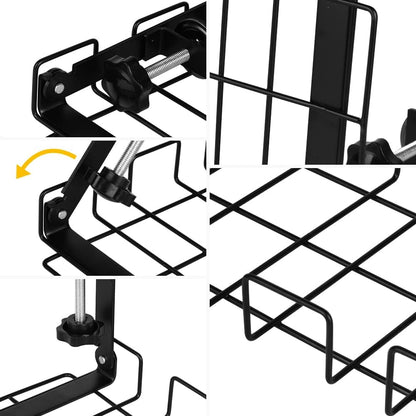 2 pack Under Desk Cable Management Tray, Black V178-23681