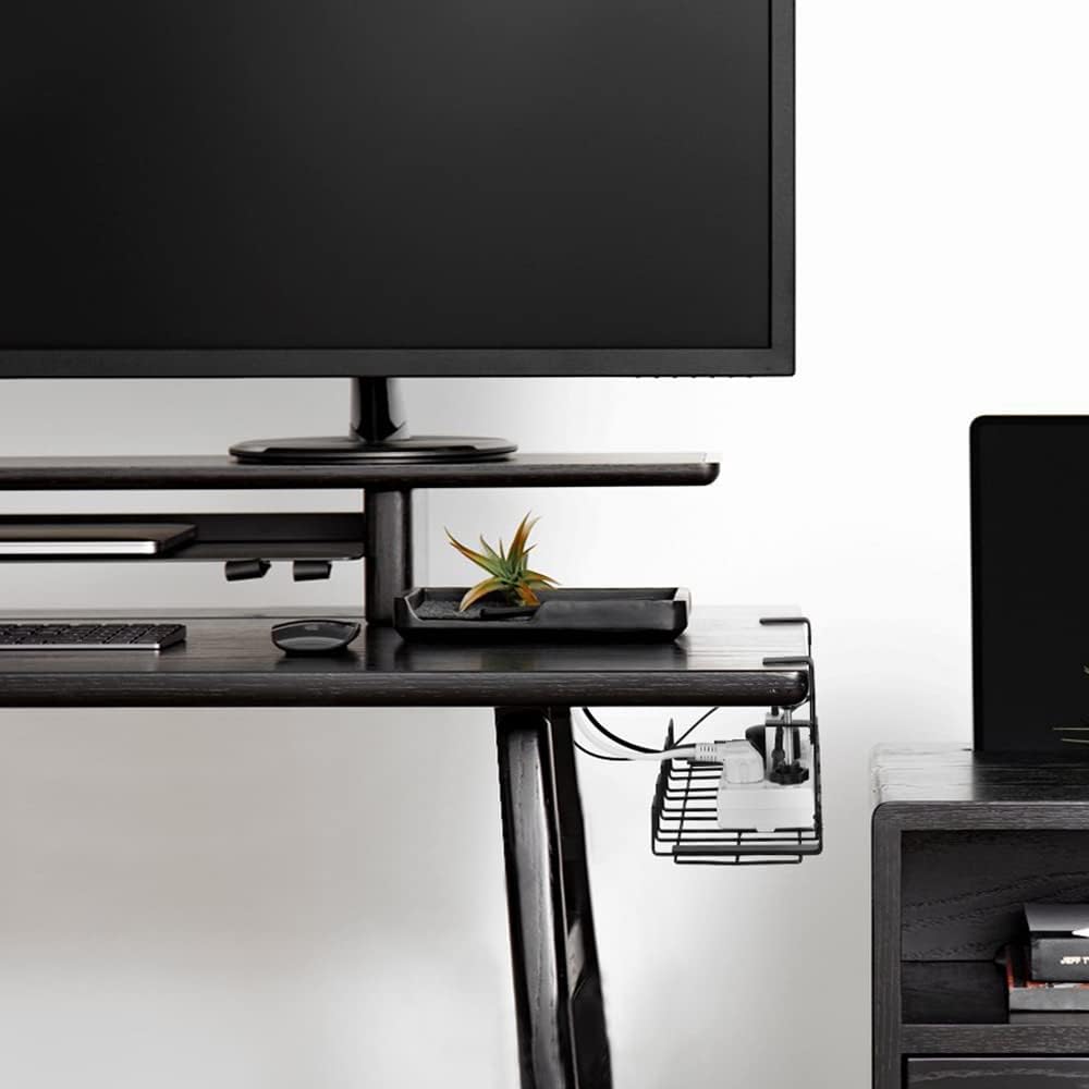2 pack Under Desk Cable Management Tray, Black V178-23681