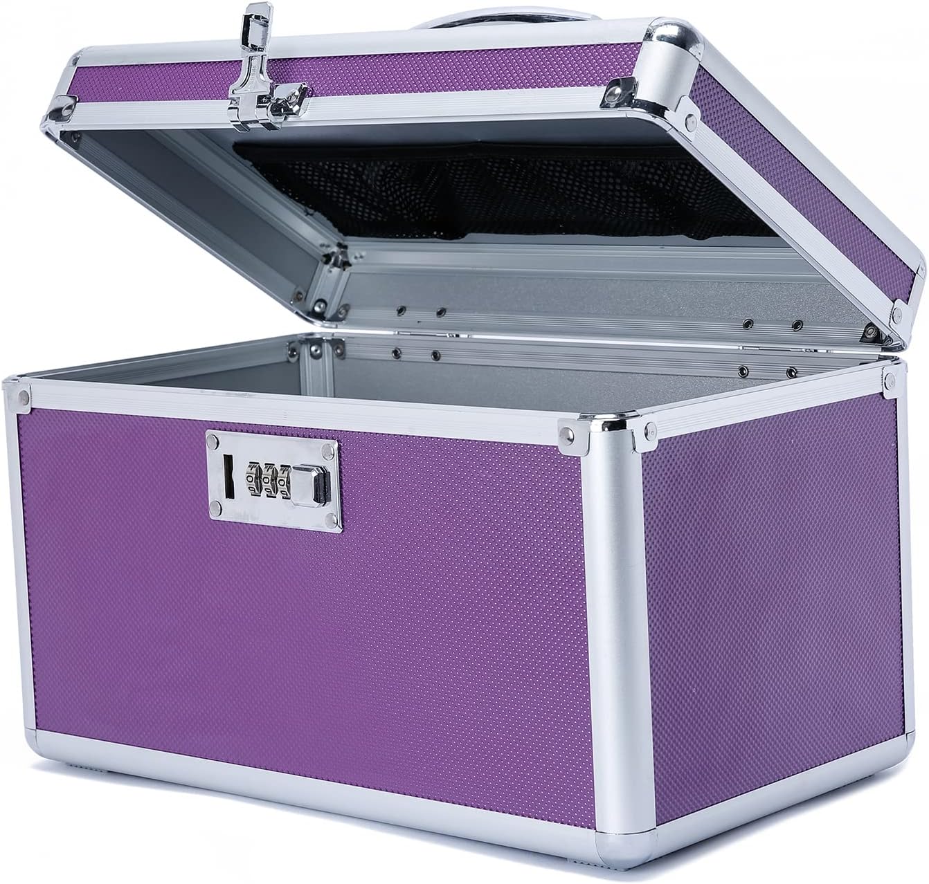 Locking Combination Medicine Box (Purple/Medium) V178-26981