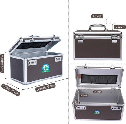 Portable Combination Medicine Box (Coffee/Large) V178-27111
