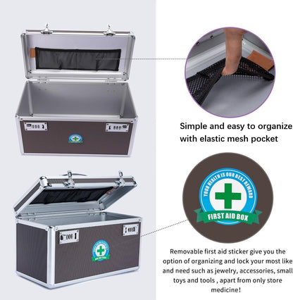 Portable Combination Medicine Box (Coffee/Large) V178-27111