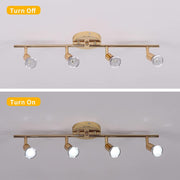 Modern 4-Light Track Lighting Kit LED (Gold) V178-33057