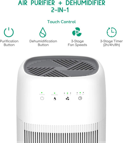 Air Purifier Dehumidifier Q10 HEPA Filter V178-33358