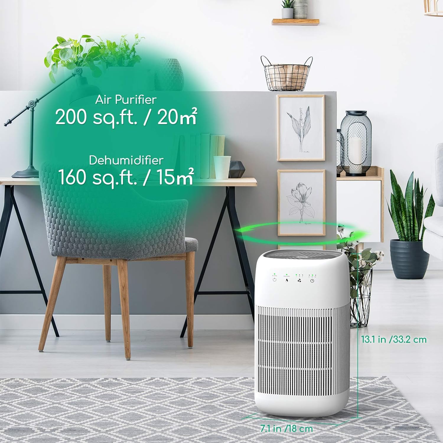 Air Purifier Dehumidifier Q10 HEPA Filter V178-33358