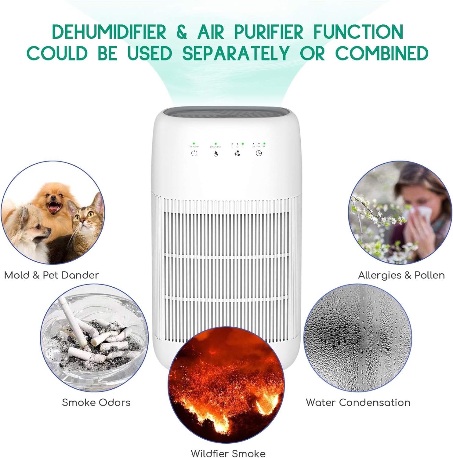 Air Purifier Dehumidifier Q10 HEPA Filter V178-33358
