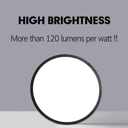 LED Ceiling Light Fixture, Natural Light, 24W 4500K ,Black V178-33381