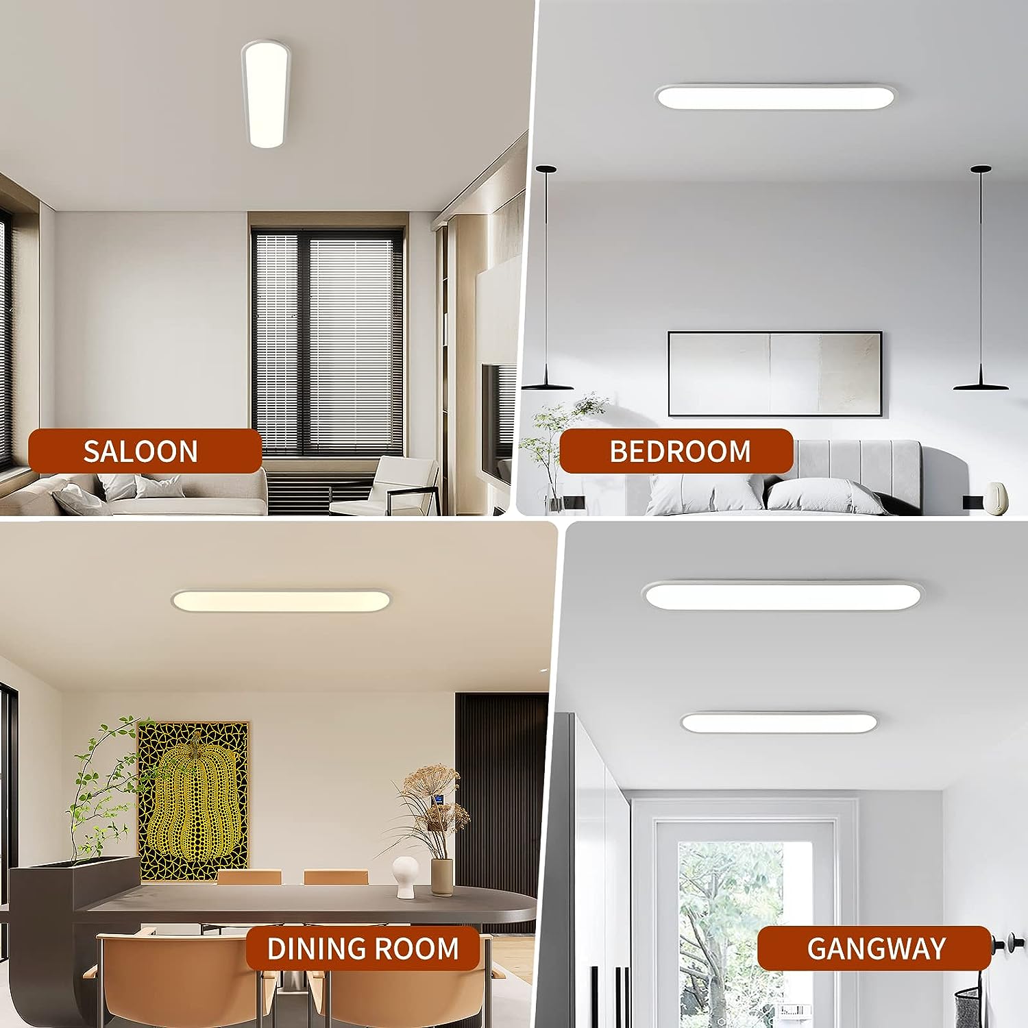 Dimmable LED Ceiling Light, 48W White V178-33501