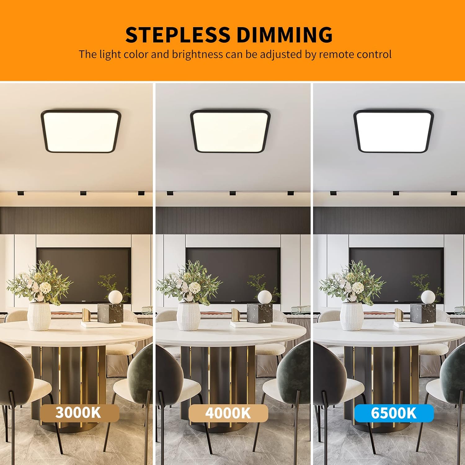 Dimmable LED Ceiling Light, 40W Anti Blue V178-33747