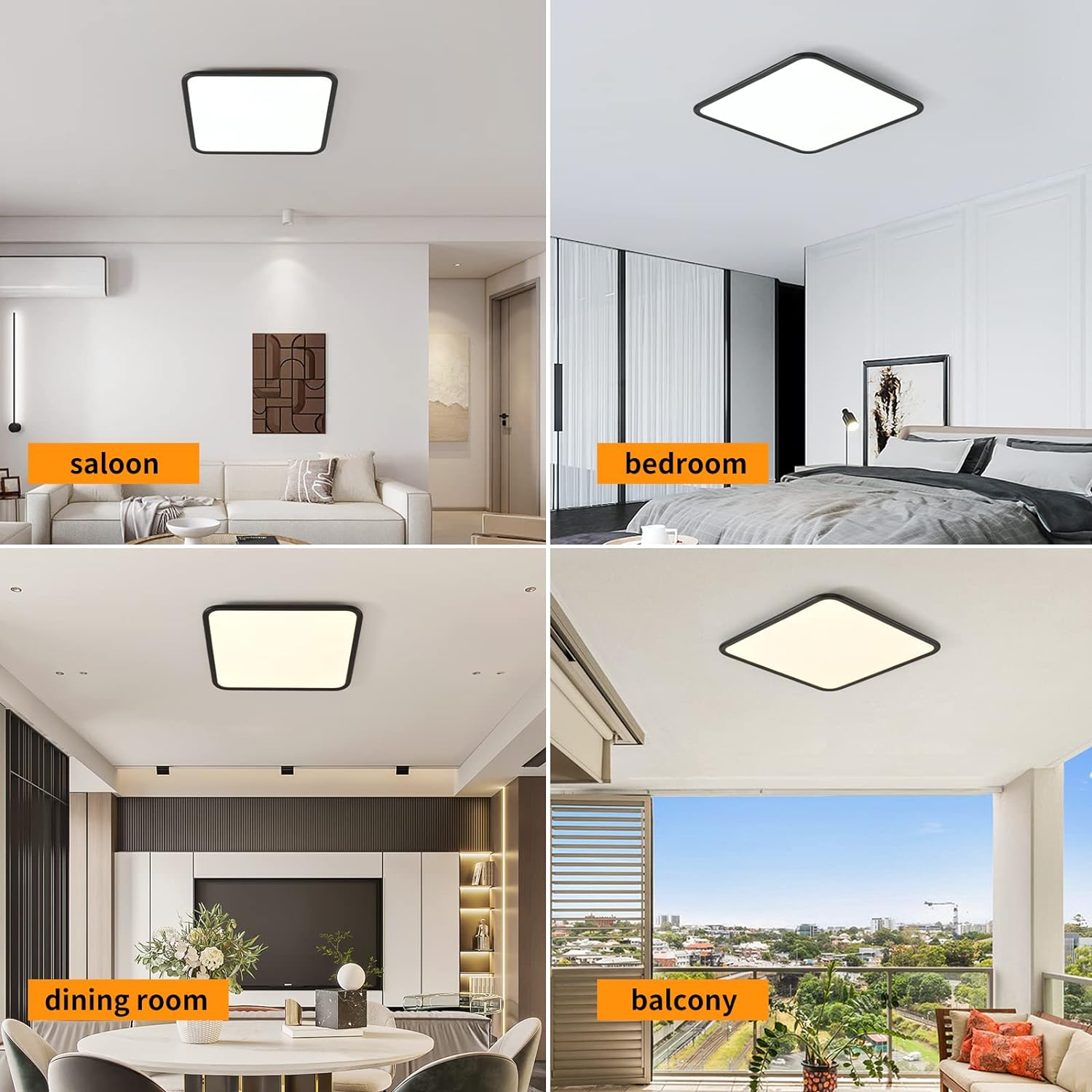 Dimmable LED Ceiling Light, 40W Anti Blue V178-33747