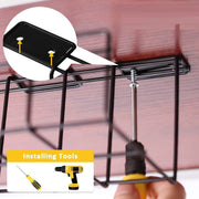 2 Pack Under Desk Cable Management Tray, Black V178-34363
