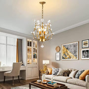 Crystal Chandelier Vintage, 3 Lights, Gold V178-34577