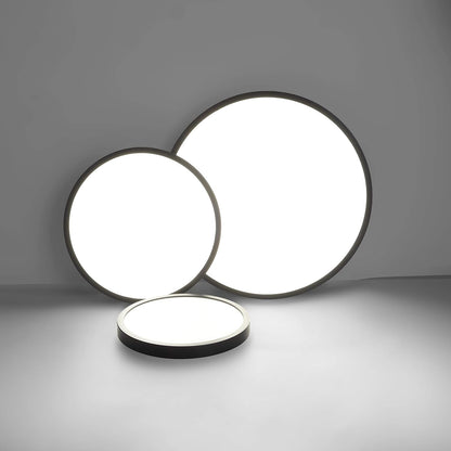 LED Ceiling Light Fixture, Natural Light, 28W 4500K ,Black V178-35367