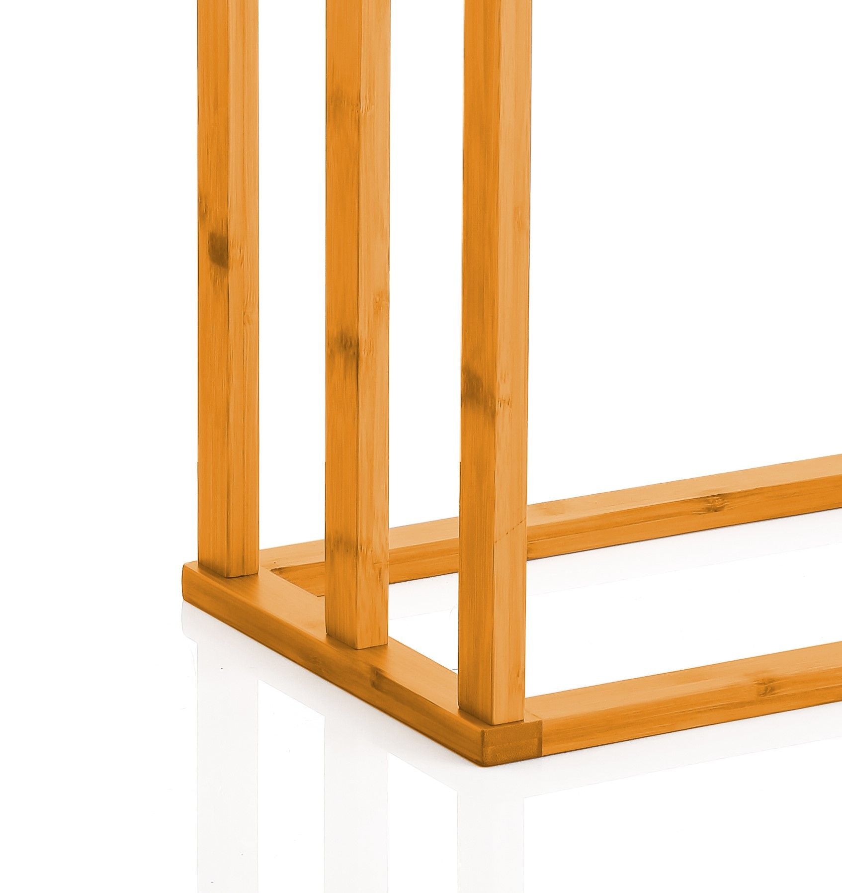 CARLA HOME Bamboo Towel Bar Holder Rack 3-Tier Free Standing for Bathroom. Towel Racks. Towel Rail Bathroom V178-36011