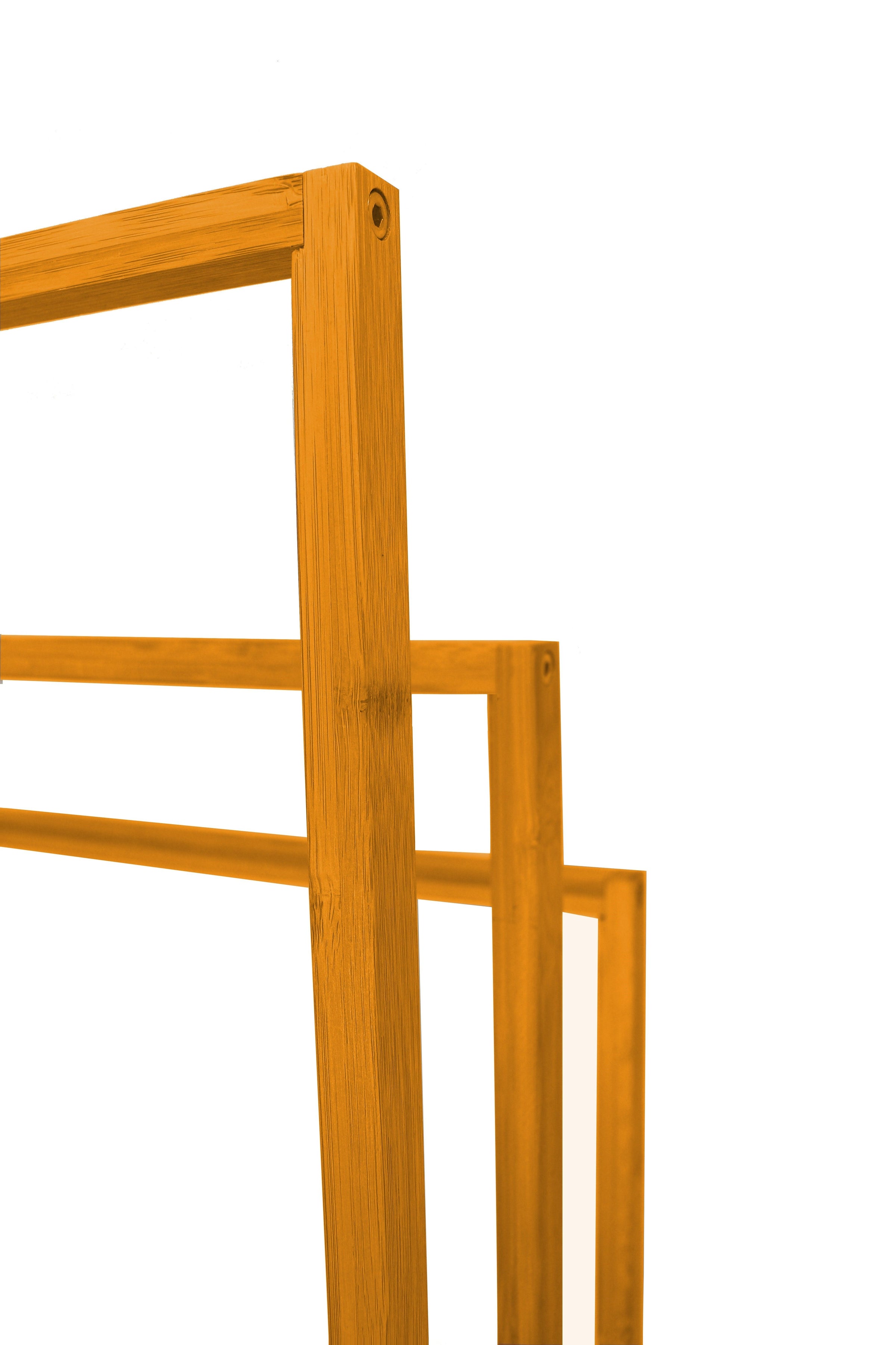CARLA HOME Bamboo Towel Bar Holder Rack 3-Tier Free Standing for Bathroom. Towel Racks. Towel Rail Bathroom V178-36011