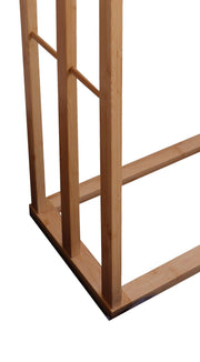 Bamboo Towel Bar Metal Holder Rack 3-Tier Freestanding for Bathroom and Bedroom V178-36012