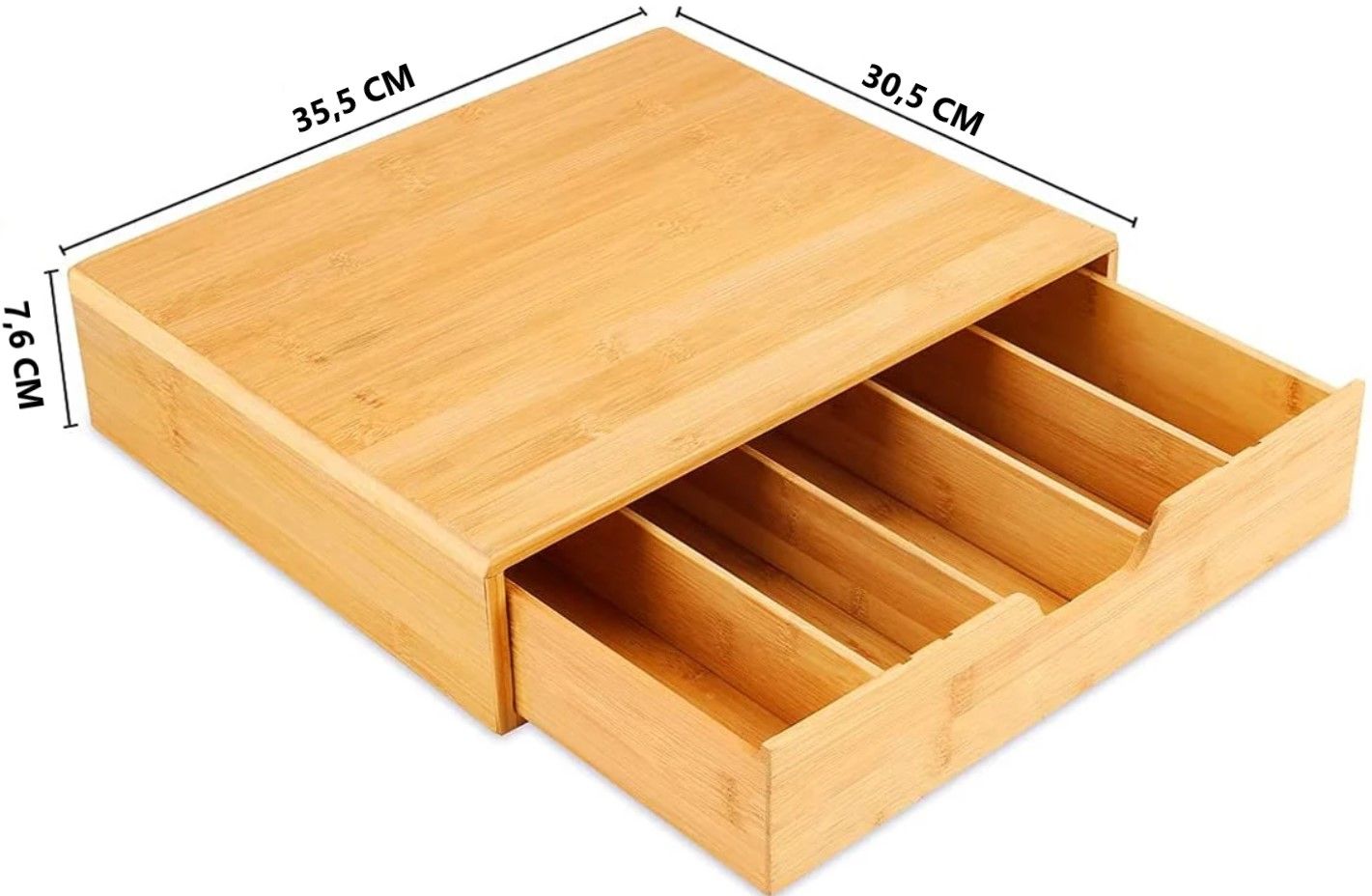 Bamboo K-Cup Coffee Pod Holder Storage Organizer for Kitchen, Jewelry and Cosmetic V178-36020