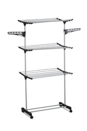 Folding 3 Tier Clothes Laundry Drying Rack with Stainless Steel Tubes for Indoor & Outdoor Home V178-36029