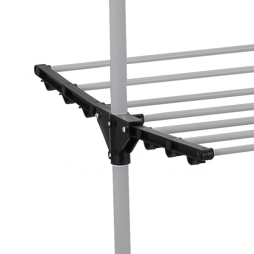 Folding 3 Tier Clothes Laundry Drying Rack with Stainless Steel Tubes for Indoor & Outdoor Home V178-36029