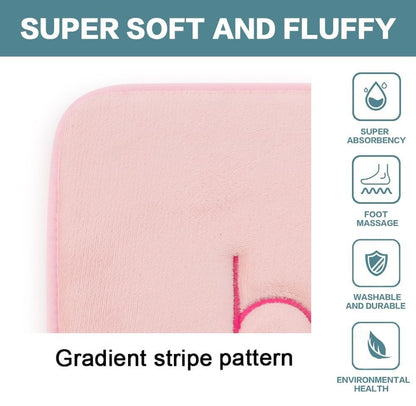 Extra Thick Memory Foam & Super Comfort Bath Rug Mat for Bathroom (60 x 40 cm, Pink) V178-36032