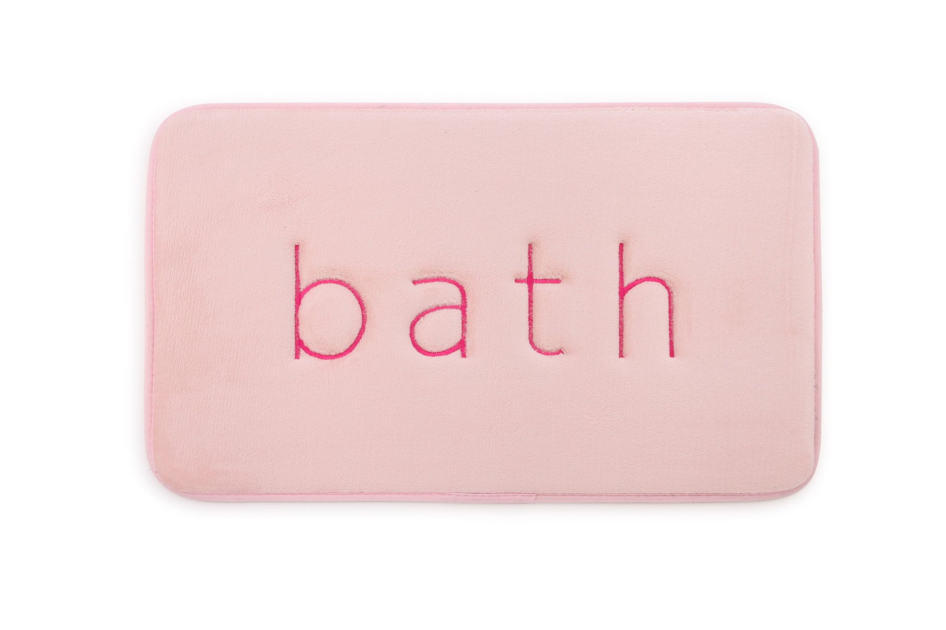Extra Thick Memory Foam & Super Comfort Bath Rug Mat for Bathroom (60 x 40 cm, Pink) V178-36032