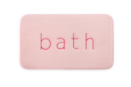 Extra Thick Memory Foam & Super Comfort Bath Rug Mat for Bathroom (60 x 40 cm, Pink) V178-36032