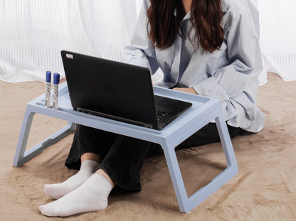Multifunction Laptop Bed Desk with foldable legs for Home Office (Blue) V178-36038