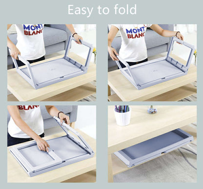 Multifunction Laptop Bed Desk with foldable legs for Home Office (Blue) V178-36038