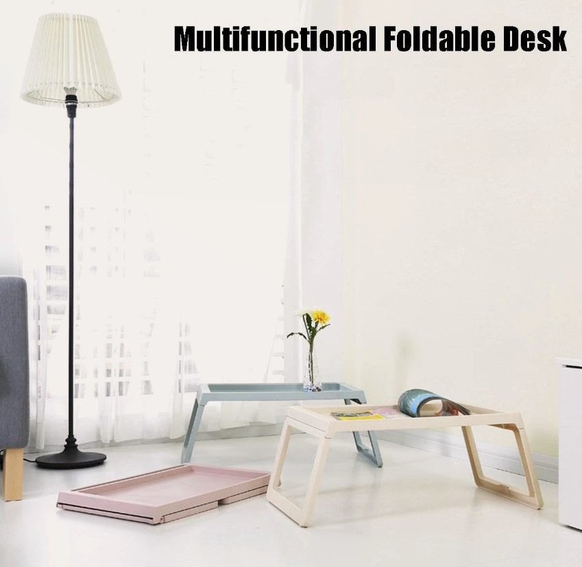 Multifunction Laptop Bed Desk with foldable legs for Home Office (Blue) V178-36038