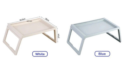 Multifunction Laptop Bed Desk with foldable legs for Home Office (White) V178-36039