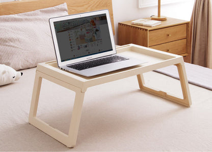 Multifunction Laptop Bed Desk with foldable legs for Home Office (White) V178-36039