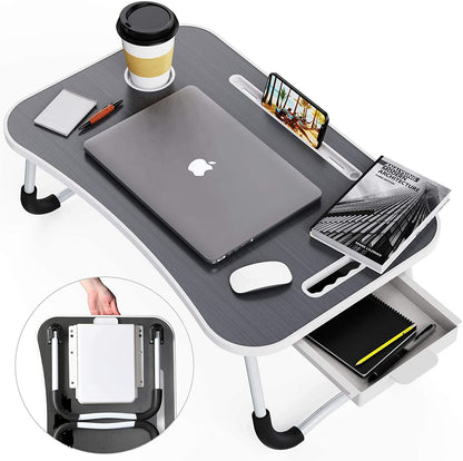 Laptop Bed Desk with Storage and foldable legs for Adults, Kids & Home Office V178-36040