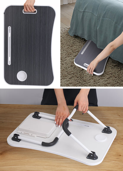 Laptop Bed Desk with Storage and foldable legs for Adults, Kids & Home Office V178-36040