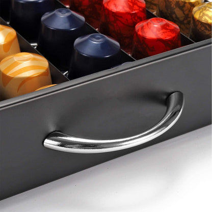 CARLA HOME Coffee Pods Holder Storage Drawer Compatible with 60 Nespresso Pods for Kitchen Storage & V178-36060