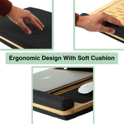 CARLA HOME Bamboo Laptop Lap Desk with Cushion and Angle Adjustable for Office and Home V178-36067