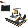 CARLA HOME Bamboo Laptop Lap Desk with Cushion, Angle Adjustable and Sleeve Case Bag for Office and Home V178-36068