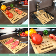 CARLA HOME Foldable Bamboo Dish Drying Rack for Kitchen V178-36070