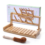 CARLA HOME Portable Bamboo Baby Bottle Drying Rack V178-36072