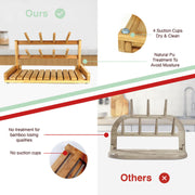 CARLA HOME Portable Bamboo Baby Bottle Drying Rack V178-36072