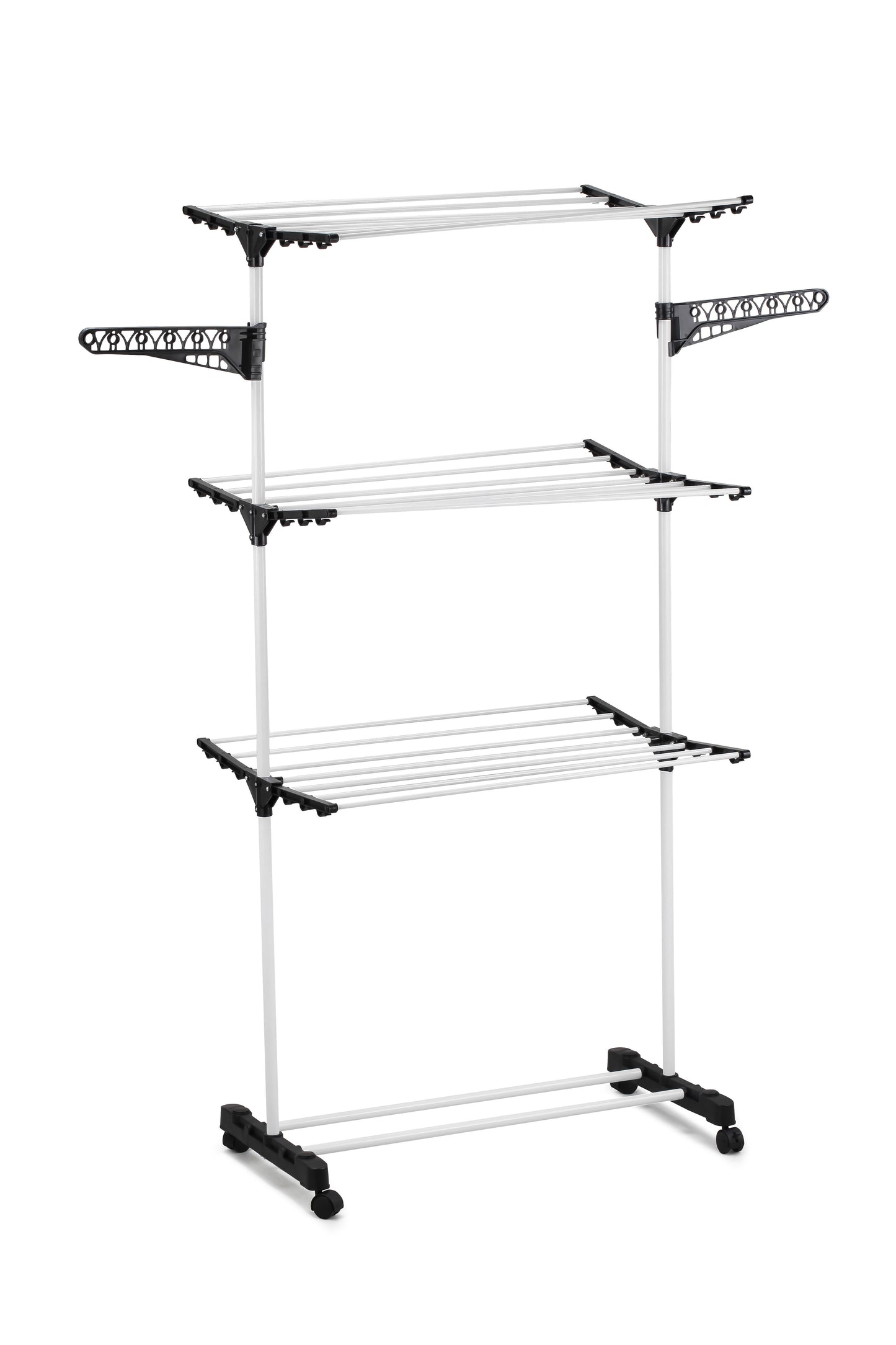 CARLA HOME Folding 3 Tier Clothes Laundry Drying Rack with Stainless Steel Tubes for Indoor & Outdoor Home V178-36074