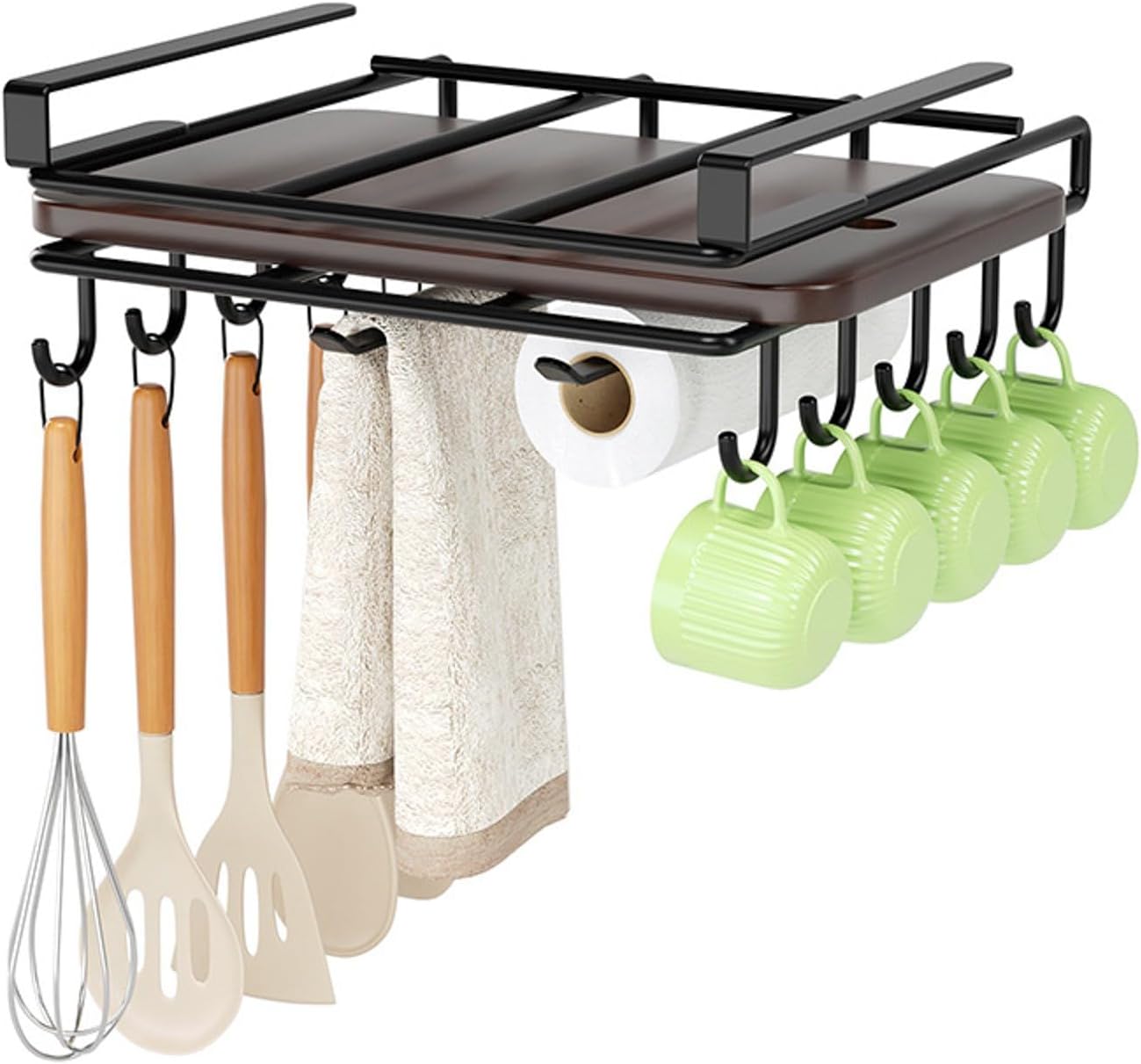 Multifunctional Under Cabinet Cutting Board Metal Holder Organiser V178-36075