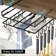 Multifunctional Under Cabinet Cutting Board Metal Holder Organiser V178-36075