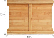 Chopping Board with with 2 Organiser Stainless Steel Trays Containers V178-36085
