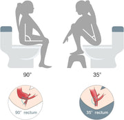 Bamboo Toilet Stool Foldable and Adjustable Height with Non-Slip Layer for Bathroom V178-36088