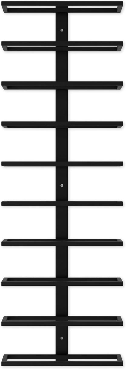 Metal Wall Mount Wine Rack for Wine Bottles, Liquor, Champagne (Holds 10 Bottles) V178-36098
